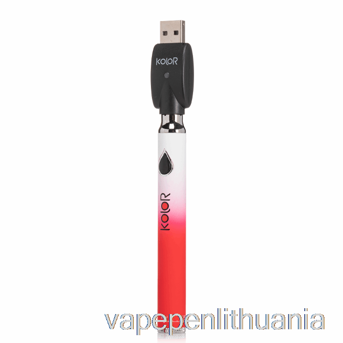 Leaf Buddi Kolor Twist Slim 650mah Baterija Raudonas Vape Skystis